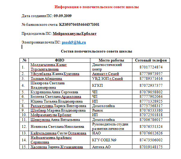 Попечительский совет